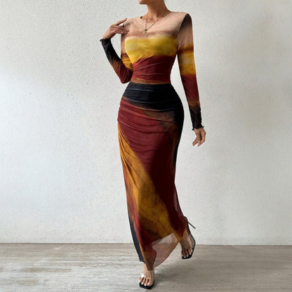 Valentina Gradient Maxi Dress