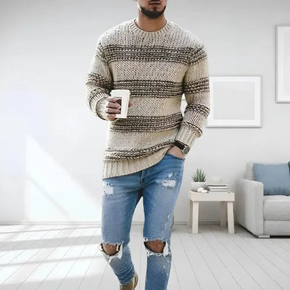 Daniel | Striped Chunky Sweater