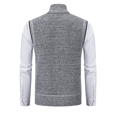Enzo Knitted Zip Vest