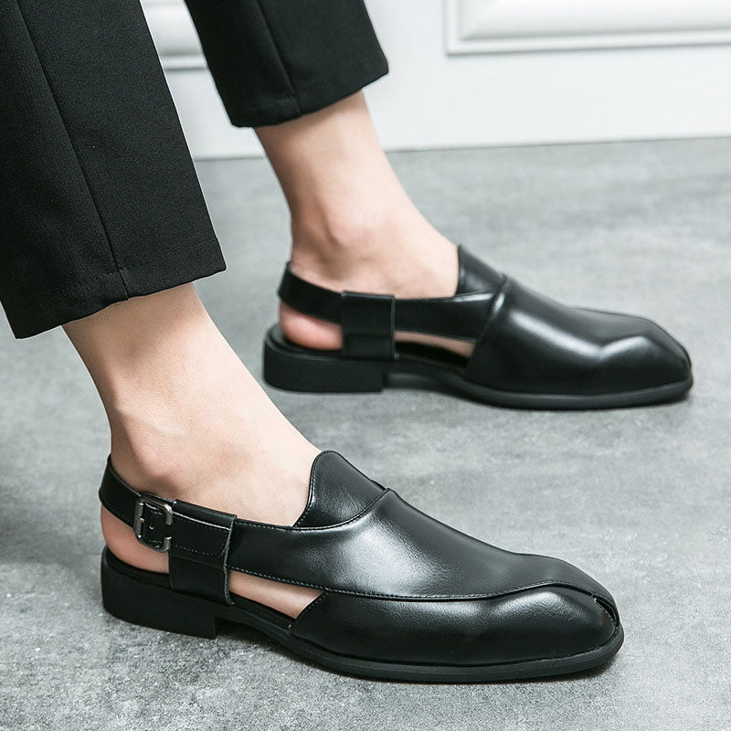 Aurelio Leather Slingback Shoes