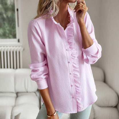 Liliane Cotton Ruffle Blouse