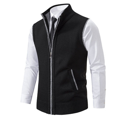 Enzo Knitted Zip Vest