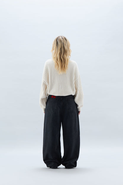 Massimo Ribbed Knit Sweater