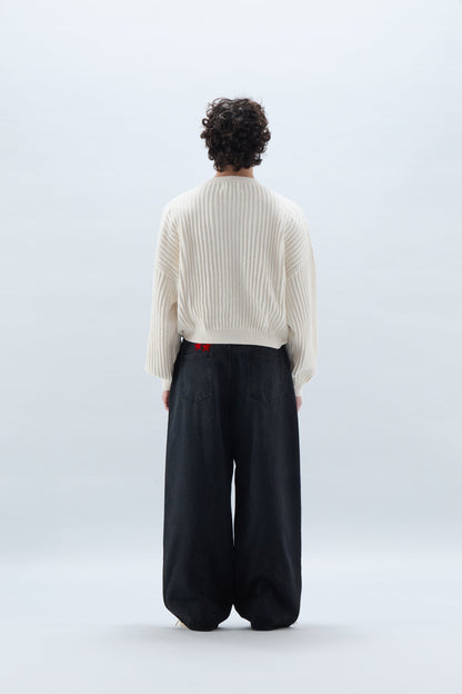 Massimo Ribbed Knit Sweater