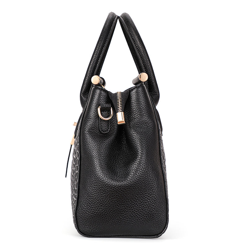 Renata Croc-Embossed Leather Handbag