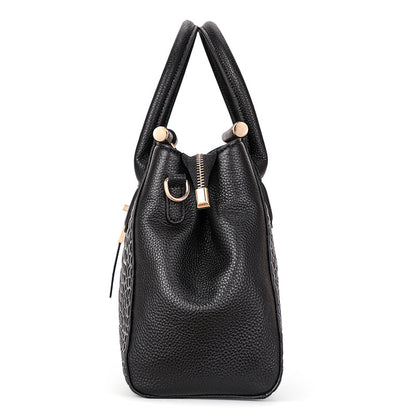 Renata Croc-Embossed Leather Handbag