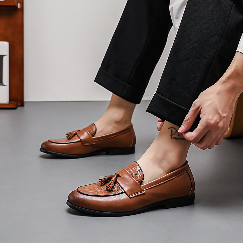 Alvaro Embossed Tassel Loafers