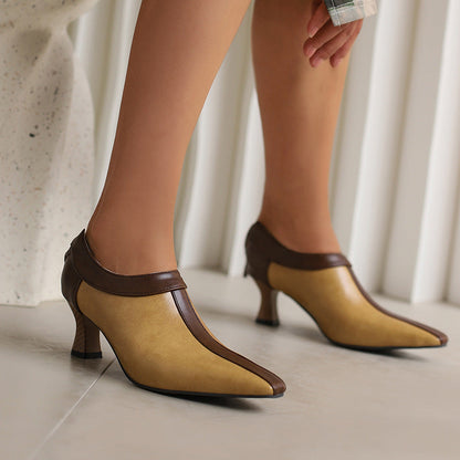 Camila Two-Tone Ankle Heels