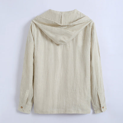 Lazaro Hooded Linen Shirt