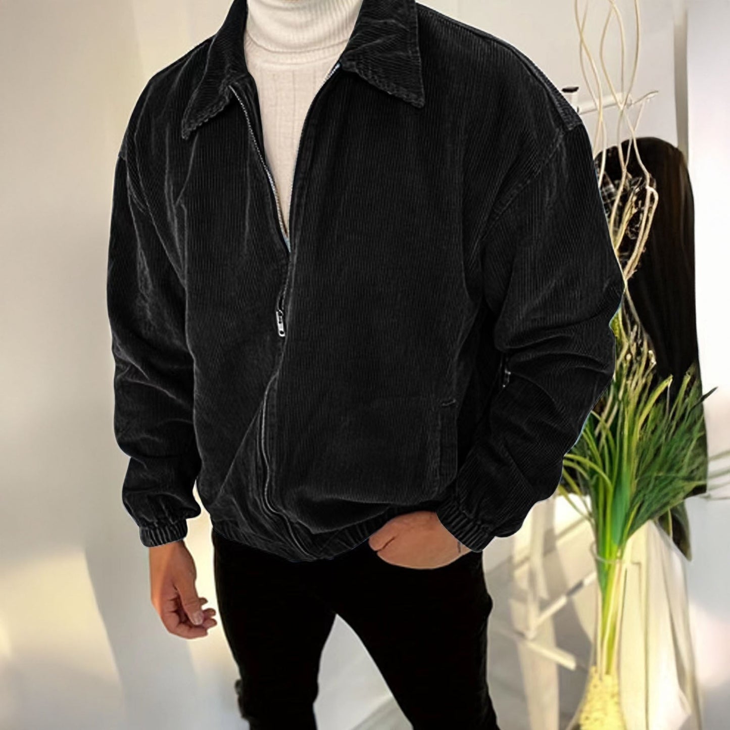 Lazaro Corduroy Zip Jacket
