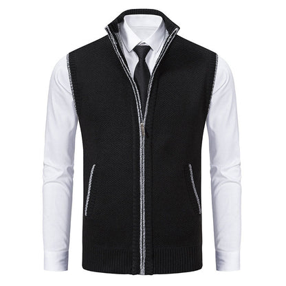 Enzo Knitted Zip Vest