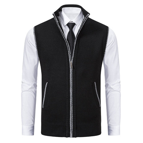 Enzo Knitted Zip Vest