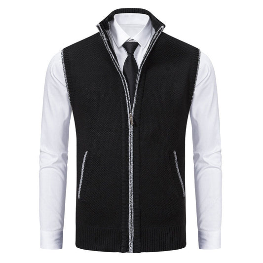 Enzo Knitted Zip Vest