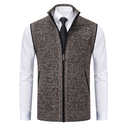 Enzo Knitted Zip Vest