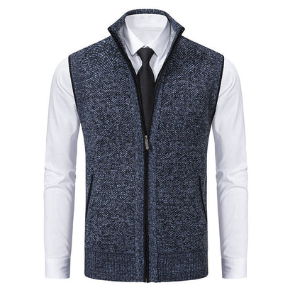 Enzo Knitted Zip Vest