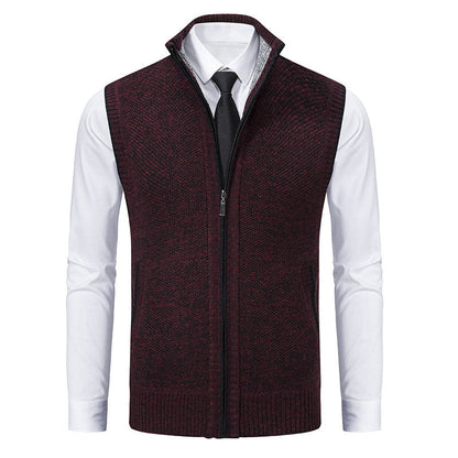 Enzo Knitted Zip Vest
