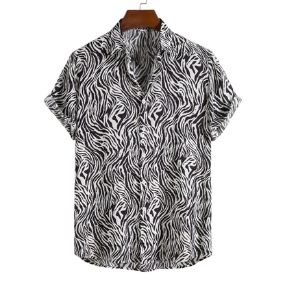 Claudio Tiger‑Print Camp Shirt