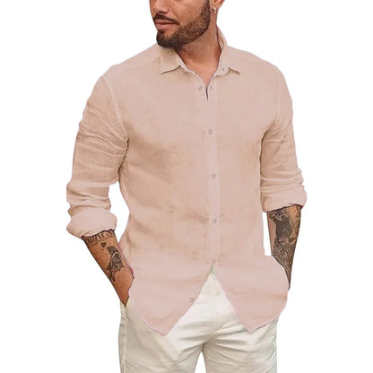 Hawaiian Cotton Linen Shirt