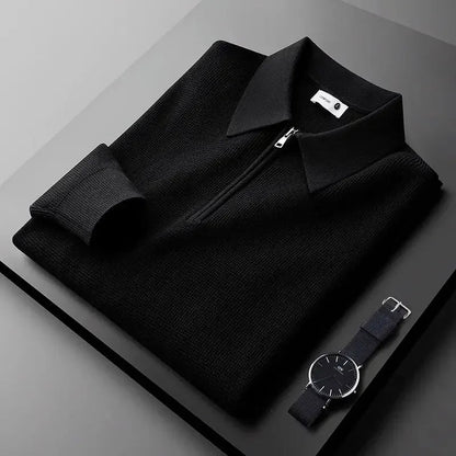 Elegant Men's Zip Sweater