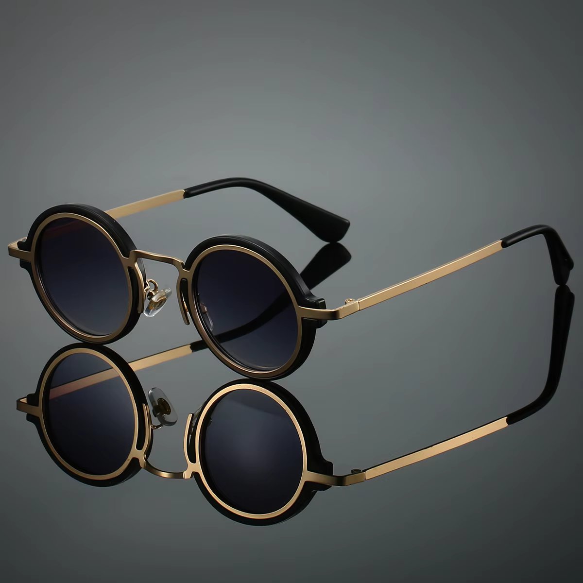 Enzo Vintage Round Sunglasses