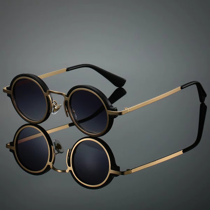 Enzo Vintage Round Sunglasses