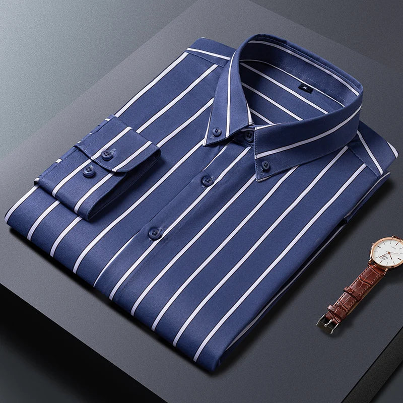 Givalli - Elegant Striped Men's Shirt