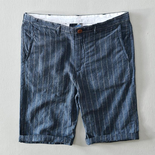 Alonso Striped Linen Shorts