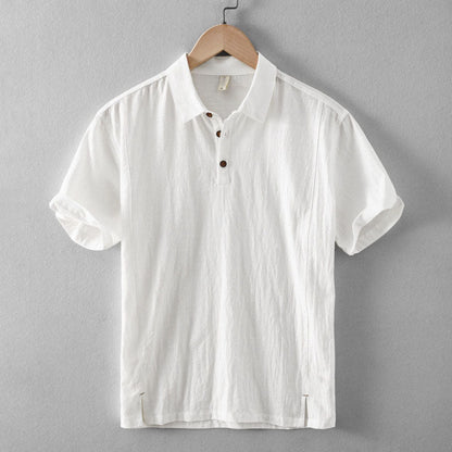 Laurent Linen Polo Shirt