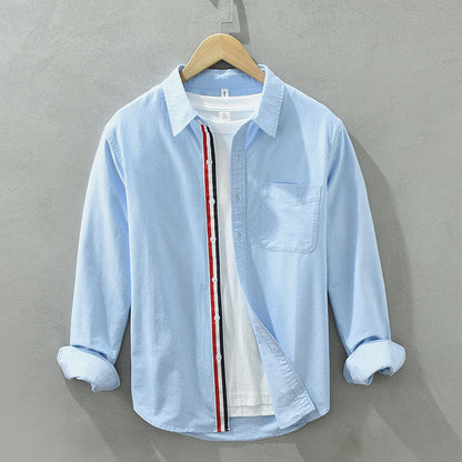 Adrien Contrast Stripe Cotton Shirt