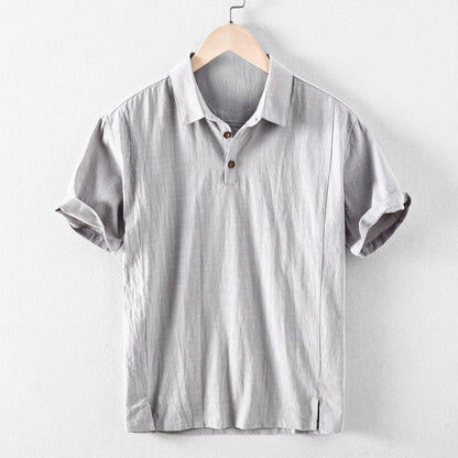 Laurent Linen Polo Shirt