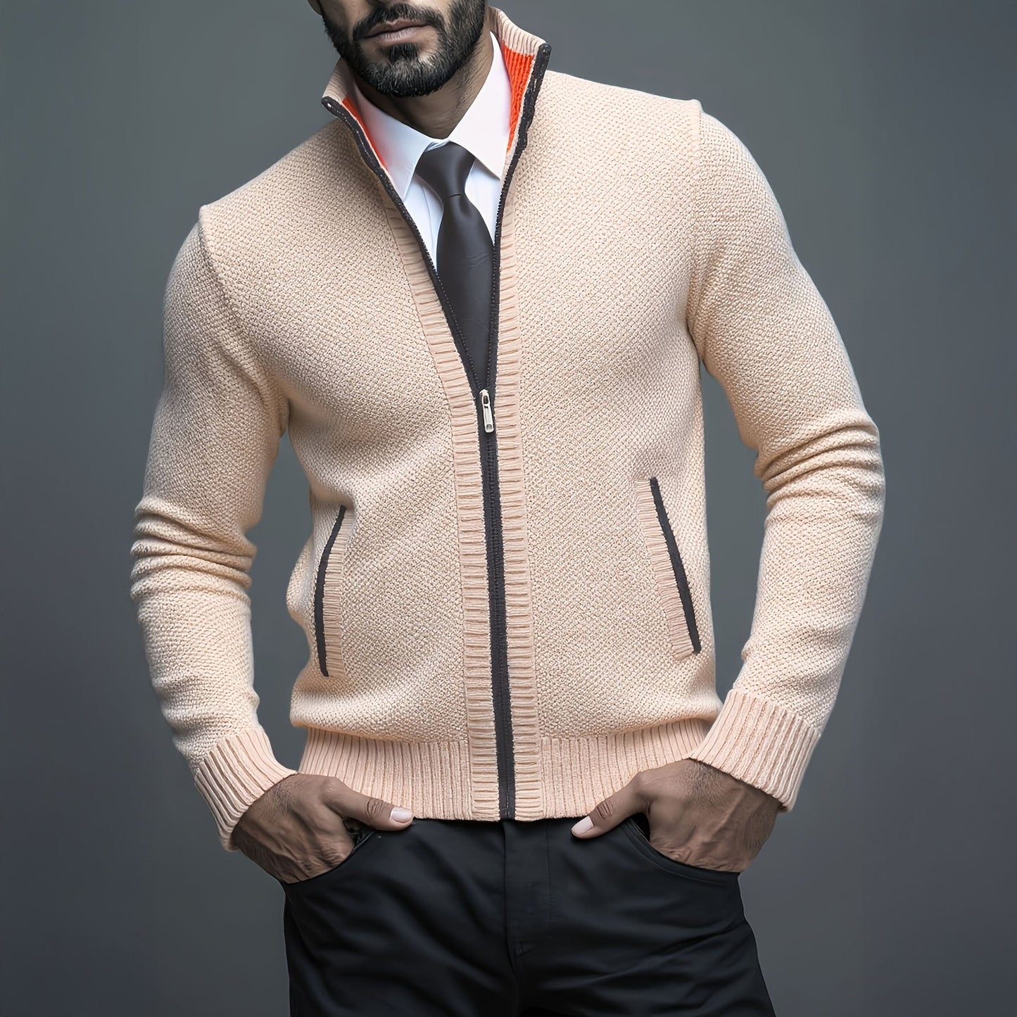 Matteo Knit Zip Sweater