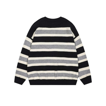 Midnight Cat Stripe Sweater