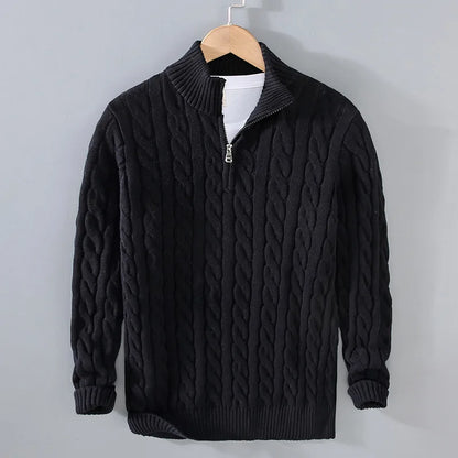 Arvane Half-Zip Cotton Sweater