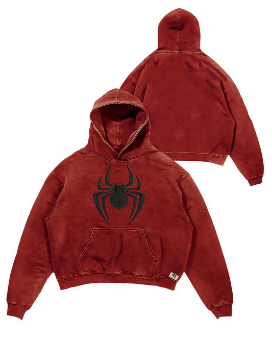 Noir Hero Embroidered Hoodie