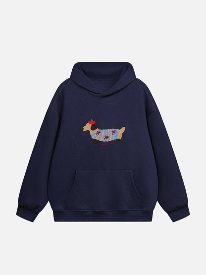 Dachshund Knit Hoodie