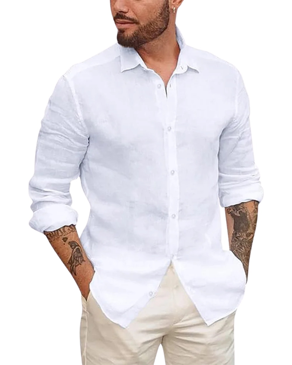 Hawaiian Cotton Linen Shirt