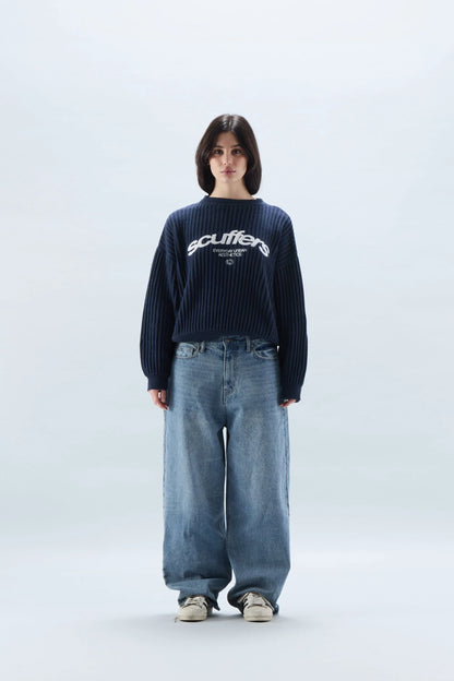 Massimo Ribbed Knit Sweater