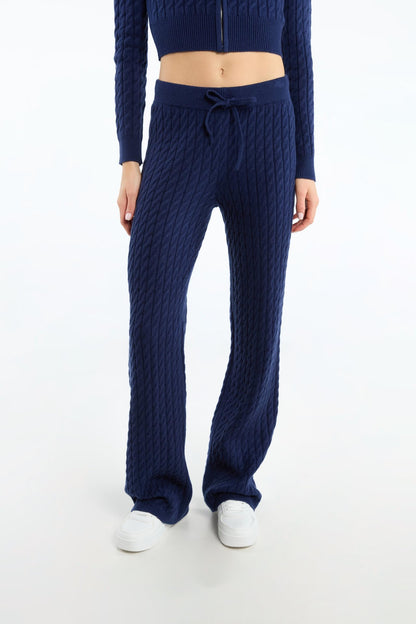 Midnight Cable Pants
