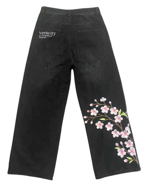 Hanami Floral Denim Pants
