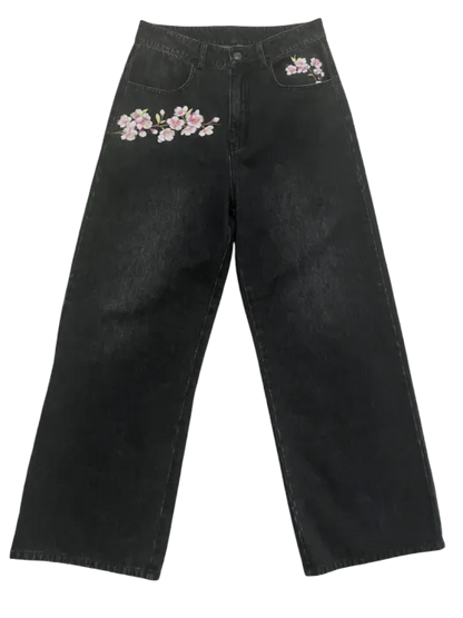 Hanami Floral Denim Pants