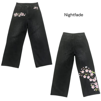 Hanami Floral Denim Pants